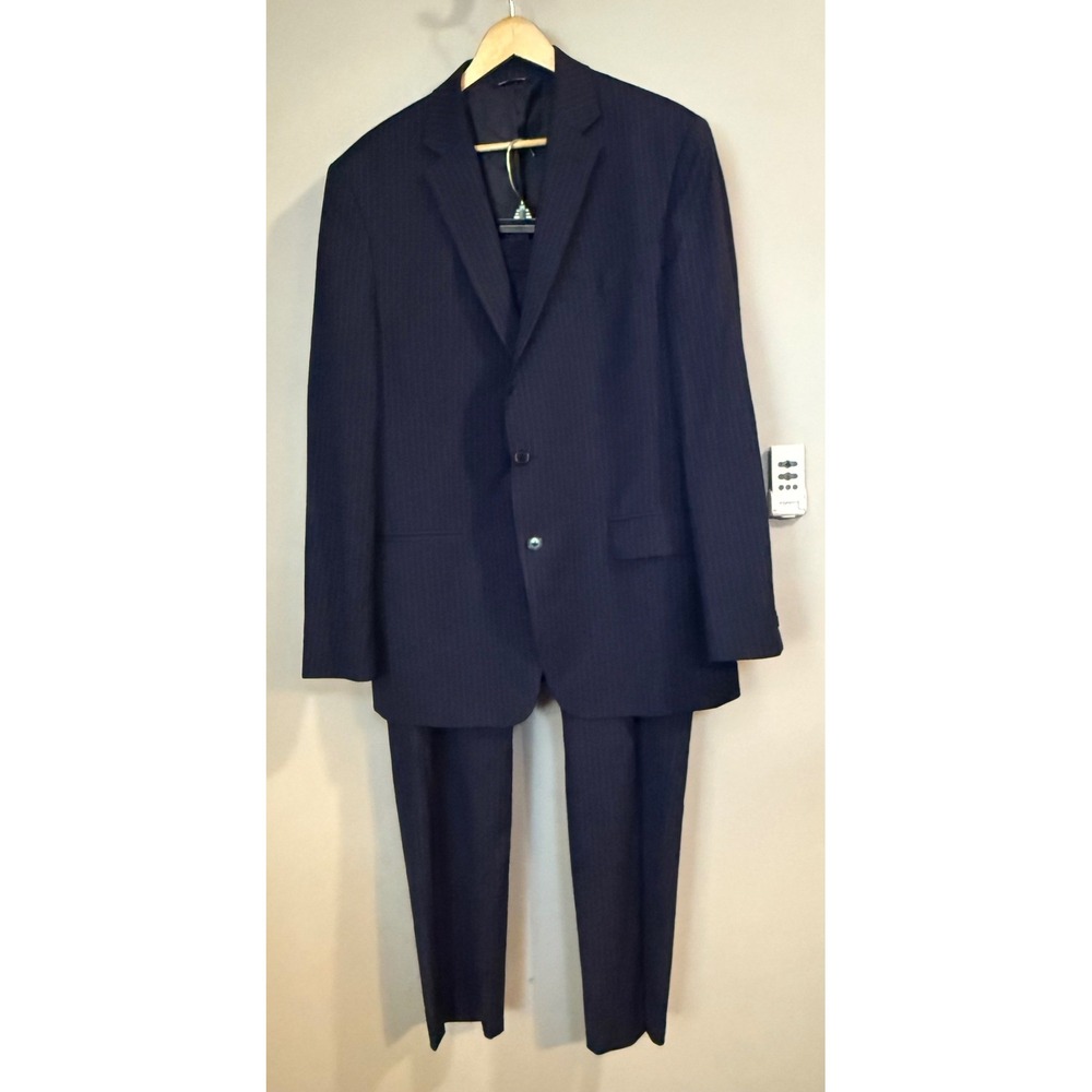 Ralph Ralph Lauren Vintage Pinstripe Wool Blend Suit Jacket and Pants Men's 43L